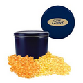 Blue Two Way Two Gallon Popcorn Tin w/ Butter & Cheese Flavors